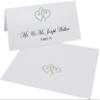 Linked Hearts Place Cards, Sage (Choose Color), Set of 150, Pre-cut and Scored - Wedding, Party, Dinner, and Special Events - Made in the USA view 2