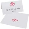 Linked Hearts Place Cards, Ruby Red (Choose Color), Set of 60, Pre-cut and Scored - Wedding, Party, Dinner, and Special Events - Made in the USA view 2