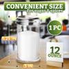12 Oz Sugar Container for Coffee Bar Glass Sugar Dispenser with Pour Spout and Stainless Steel Flip Lid, Durable & Classic Style Jar for Kitchen or Cafe Suitable for Cinnamon & Seasoning Storage view 2