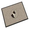 Caroline's Treasures CK2162MAT American Staffordshire Terrier in The Kitchen Doormat 18x27 Front Door Mat Indoor Outdoor Rugs for Entryway, Non Slip Washable Low Pile, 18H X 27W view 1