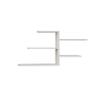 Ada Home Dcor Woodard Wall Shelf, 21.26'' x 17.68'' x 8.66'', White & view 2