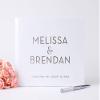 Custom Wedding Guest Book, Polaroid Album Photo Guestbook Registry Sign-in Personalized with Names in Real Foil - Hardcover (12x12 inches) view 1
