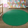 Flagship Carpet 6' Kids Nylon Ameristrong School Classroom Rug, Clover - Round view 3