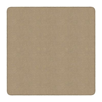 Flagship Carpet 6' x 6' Kids Nylon Ameristrong School Classroom Rug, Almond - Square