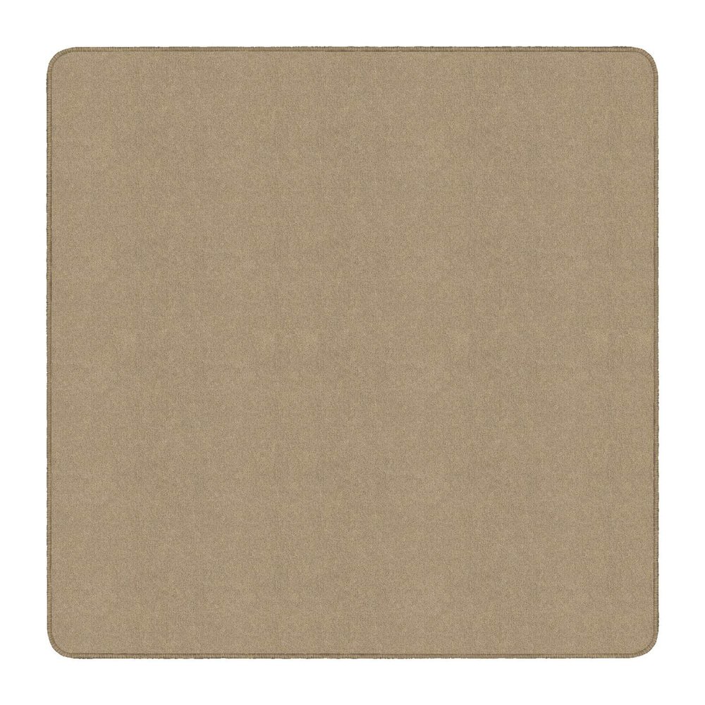Flagship Carpet 6' x 6' Kids Nylon Ameristrong School Classroom Rug, Almond - Square