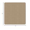 Flagship Carpet 6' x 6' Kids Nylon Ameristrong School Classroom Rug, Almond - Square view 3