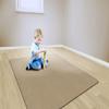 Flagship Carpet 6' x 6' Kids Nylon Ameristrong School Classroom Rug, Almond - Square view 4