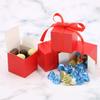 KPOSIYA 70 Pack Favor Boxes 2x2x2 inch Candy Boxes Red Gift Boxes with Ribbons for Wedding Baby Shower Decorations Birthday Party Supplies view 3