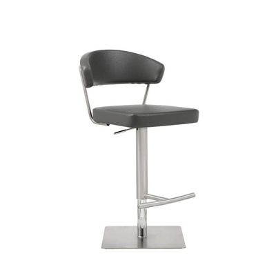 Whiteline Modern Living Maureen Bar Stool, Dark Grey