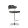 Whiteline Modern Living Maureen Bar Stool, Dark Grey view 1