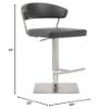 Whiteline Modern Living Maureen Bar Stool, Dark Grey view 3