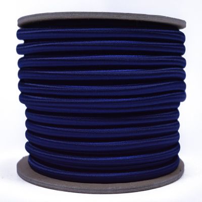 Acid Midnight Blue 3/16" Shock Cord 100 Foot Spool - Marine Grade Shock/Bungee/Stretch Cord 3/16 inch