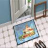 Caroline's Treasures CK2437MAT Merry Christmas Chocolate Labrador Retriever Doormat 18x27 Front Door Mat Indoor Outdoor Rugs for Entryway, Non Slip Washable Low Pile, 18H X 27W view 4