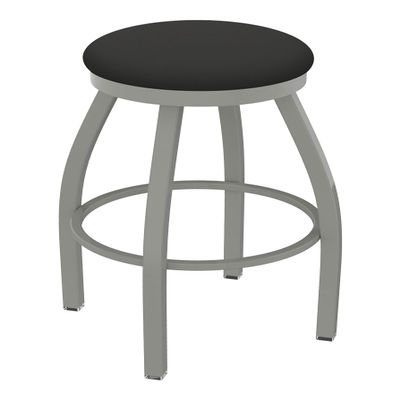 802 Misha 30" Swivel Bar Stool with Anodized Nickel Finish and Canter Iron Seat
