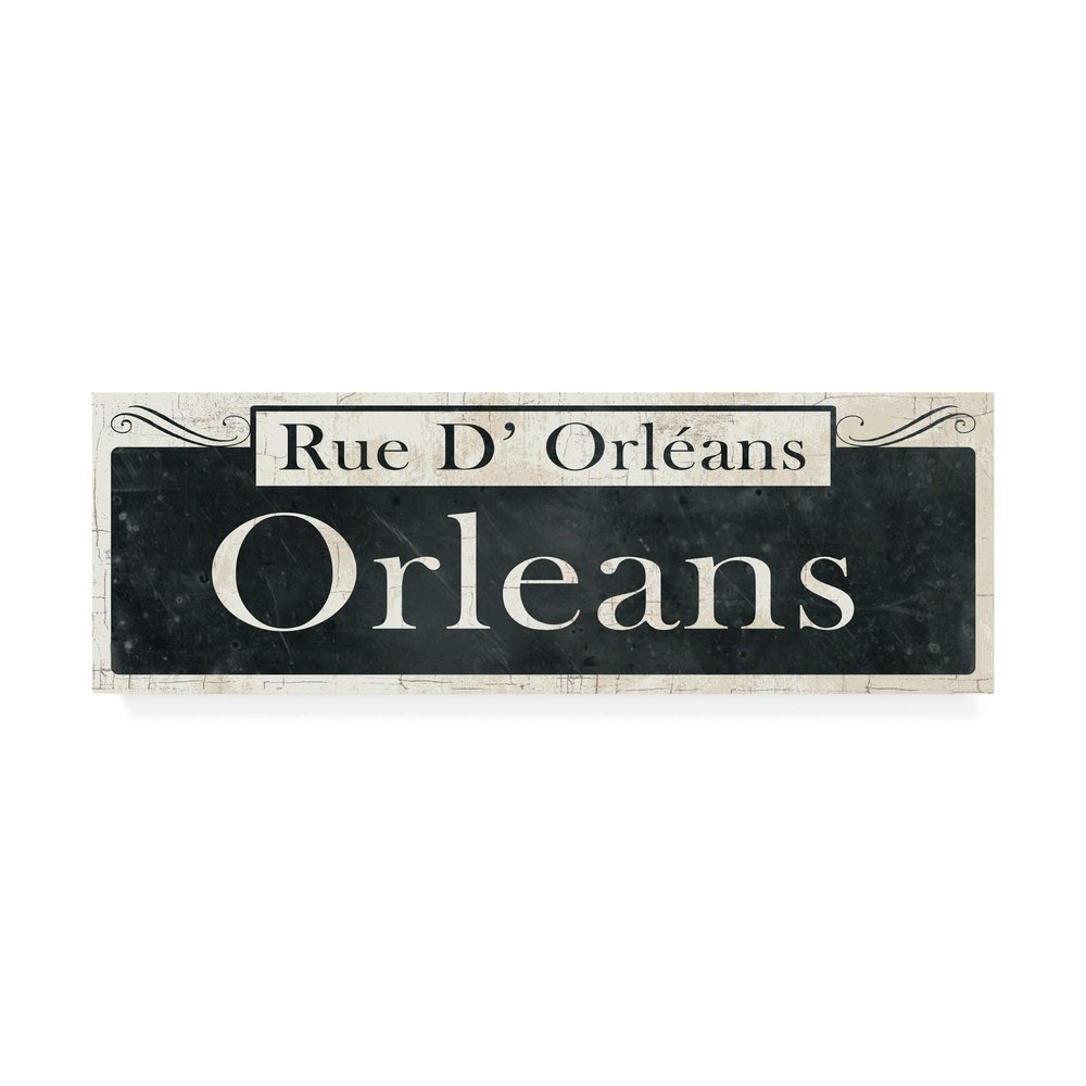 Trademark Fine Art French Quarter Sign II by Wild Apple Portfolio, 6x19
