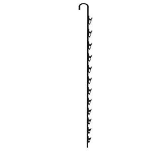 FixtureDisplays Metal Clip On Potato Chips Display Snack Bags Hanger Strip Hanger Merchandiser Display Rack with Clips Concession Home Theatre Pantry Organization 18459-2D