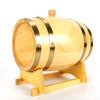 5L Oak Aging Barrels Whiskey Barrel Dispenser Wine Bucket for Storage Wine & Spirits & Whisky (with baked oak chips) view 3