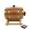 5L Oak Aging Barrels Whiskey Barrel Dispenser Wine Bucket No Leak for Storage Wine & Spirits & Whisky (with baked oak chips) view 2