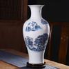 Chinese Ceramic vase with Stand White Large Chinese vase Porcelain Flower vase Chinese Antique Ceramic vases Traditional Decorative Vase-D D18cmxH49cm view 1