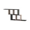 Ada Home Dcor Walost Wall Shelf 21.65'' x 22.62'' x 8.66'' Anthracite & Light Mocha view 3