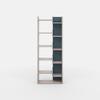 Ada Home Dcor Bonaparte Bookcase, 64.17'' x 53.4'' x 8.66'', Light Mocha & Turquoise view 2