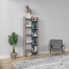 Ada Home Dcor Bonaparte Bookcase, 64.17'' x 53.4'' x 8.66'', Light Mocha & Turquoise view 4
