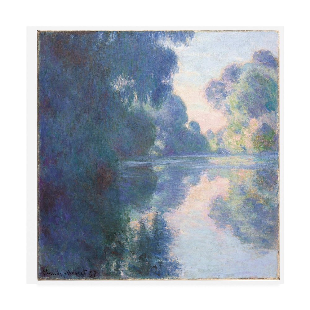 Trademark Fine Art Matinee sur la Seine, 1897 by Claude Monet, 24x24