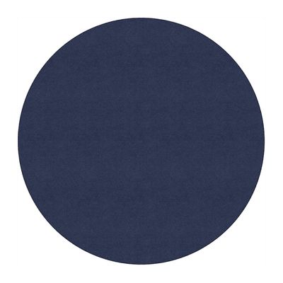 Flagship Carpet 6' Kids Nylon Ameristrong School Classroom Rug, Navy - Round