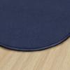 Flagship Carpet 6' Kids Nylon Ameristrong School Classroom Rug, Navy - Round view 4
