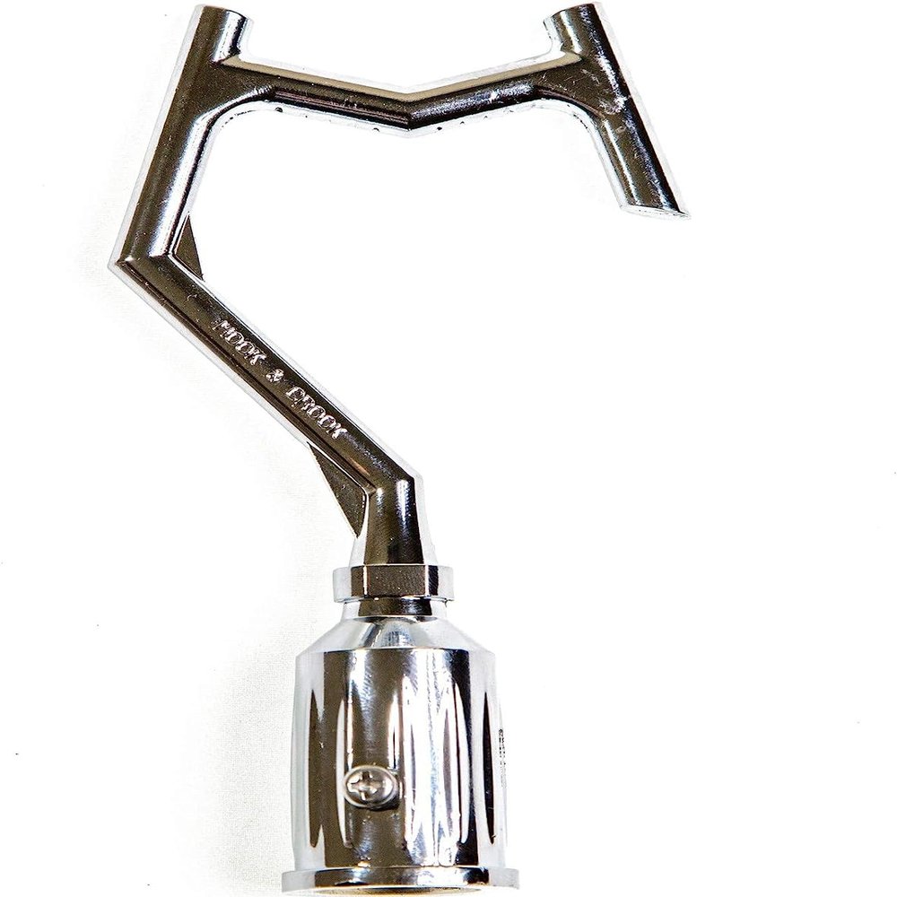 DOCA Boat Hook - Head Only - No Pole - Christmas Light Pole Hanger Tool - Durable & Lightweight Utility Hook for Docking, Tree Debris Removal - Metal