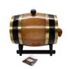 5L Oak Aging Barrels Whiskey Barrel Dispenser Wine Bucket No Leak for Storage Wine & Spirits & Whisky Brown (with baked oak chips) view 2