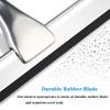 Tiktalk All-Purpose Shower Squeegee for Shower Doors,Bathroom,Car Glass,Window and Mirror,with Adhesive Hook Holder,Stainless Steel,9.8 Inches view 4