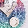 Oversize Round Mandala Beach Towel Blanket, Circle Microfiber Bohemian Boho Quick Dry Super Water Absorbent Towel, Hippy Gypsy Yoga Mat Picnic Table Mediation Throw Tapestry with Tassel Ultra ,59 view 4