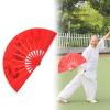 VGEBY Tai Chi Fan, 13 Inch Bamboo Hand Fan for Martial Arts Practice and Performance, Kung Fu Fan, for Dancers and Cultural Events view 4