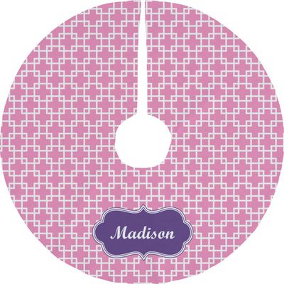 YouCustomizeIt Personalized Linked Squares Tree Skirt