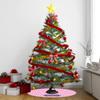 YouCustomizeIt Personalized Linked Squares Tree Skirt view 2