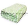 Sophia-Art Indian King/Twin Handmade Bohemian Hand Block Print Pure Cotton Bedspread Kantha Stitch Hippie Kantha Bed Spread Reversible Bedcover Throw Quilt (Green Floral Web, 90" x 108") view 3