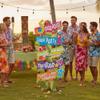 Luau Directional Sign for Tropical Party (5 Signs like Tiki Bar, ect) view 2