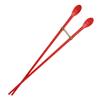 Reusable 12" Long Silicone Cooking Chopstick with Spoon & Band Non-Slip, Stainless Steel Core, Non-Scratch Utensil for Tempura, Frying, Hot Pot, BPA-Free, Dishwasher Safe, Made in Korea ( Red ) view 1