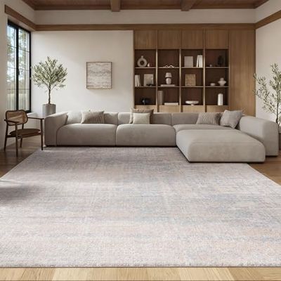 SAFAVIEH Area Rug 8x10 - Adirondack Collection - Large - Beige & Slate, Modern Abstract Design, Non-Shedding & Easy Cleaning, Ideal for Living Room, Bedroom, Office, Dining Space (ADR207B)