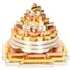 Awaken Your Kundalini Sri Shree Meru Yantra Yantram for Manifesting Abundance, Vaastu Dosh, Chakra Balancing (2" Ashtadhatu 3 Tone Polish) view 1