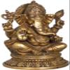 8" Lord Ganesha in Brass | Handmade | Made in India - Brass view 2