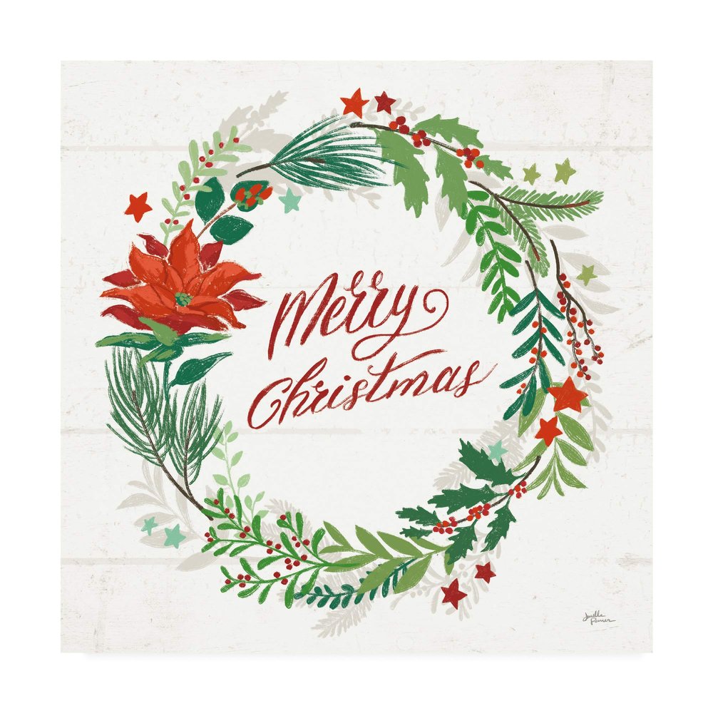 Trademark Fine Art Holiday Joy I Merry Christmas by Janelle Penner, 24x24
