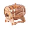 1.5L Oak Aging Barrels Whiskey Barrel Dispenser Home Wine Bucket Whiskey Barrel for Wine, Spirits, Beer, and Liquor Light Yellow (with baked oak chips) view 1