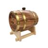 1.5L Oak Aging Barrels Whiskey Barrel Dispenser Home Wine Bucket Whiskey Barrel for Wine, Spirits, Beer, and Liquor Light Yellow (with baked oak chips) view 3