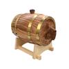 1.5L Oak Aging Barrels Whiskey Barrel Dispenser Home Wine Bucket Whiskey Barrel for Wine, Spirits, Beer, and Liquor Light Yellow (with baked oak chips) view 4