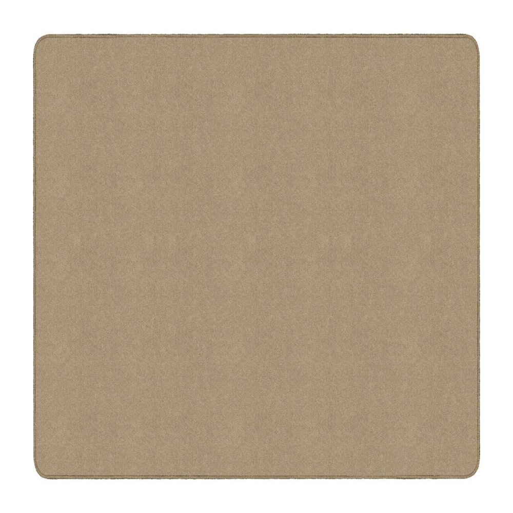Flagship Carpet 6' x 9' Kids Nylon Ameristrong School Classroom Rug, Almond - Rectangle