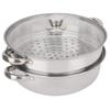 2-Layer Stainless Steel Steamer Pot Cooker Cookware Double Boiler Soup Cooking Pot Rice Cooker, Double Boilder, Stack, Steam Soup Pot Steamer Home Kitchen view 1