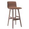 RXBFD Elegant High Stools, Modern Solid Wood Dining Chairs, Comfortable and Breathable Seat Fabrics,for Kitchen | Breakfast | Counter | Conservatory | Caf | Pub view 1