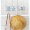 TideAndTales Beach Decor Seashell Wall Hooks Towel Rack for Bathroom, Bedroom or Kitchen | 4 Strong Hooks | Ocean Theme Beach House Decor view 2